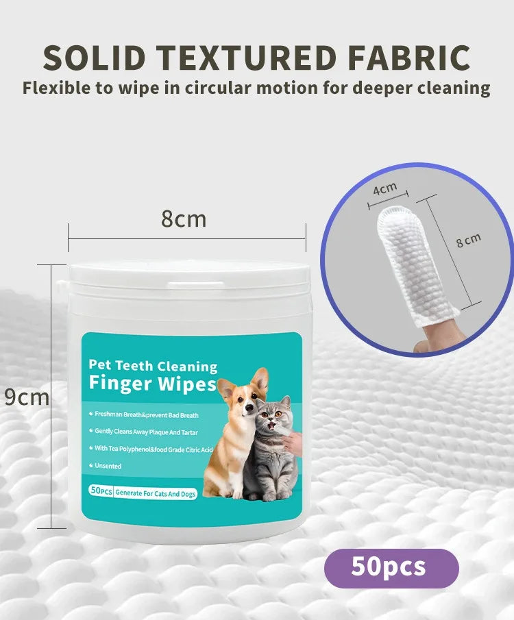 Gentle Pet Teeth Wipes