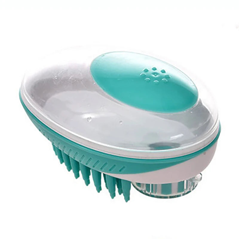 2-in-1 Pet Bath Brush & Shampoo Dispenser