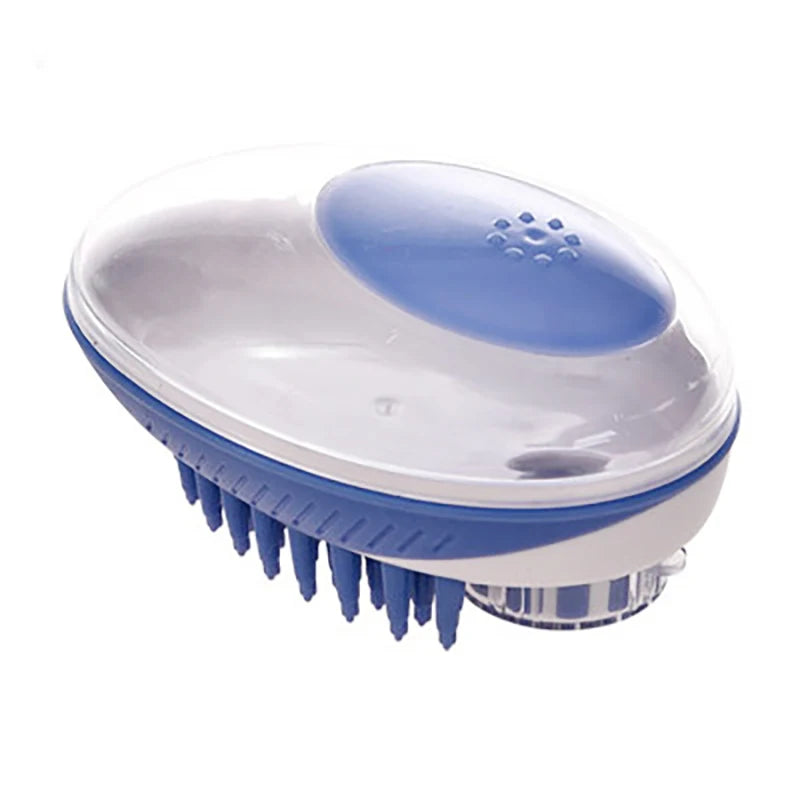 2-in-1 Pet Bath Brush & Shampoo Dispenser