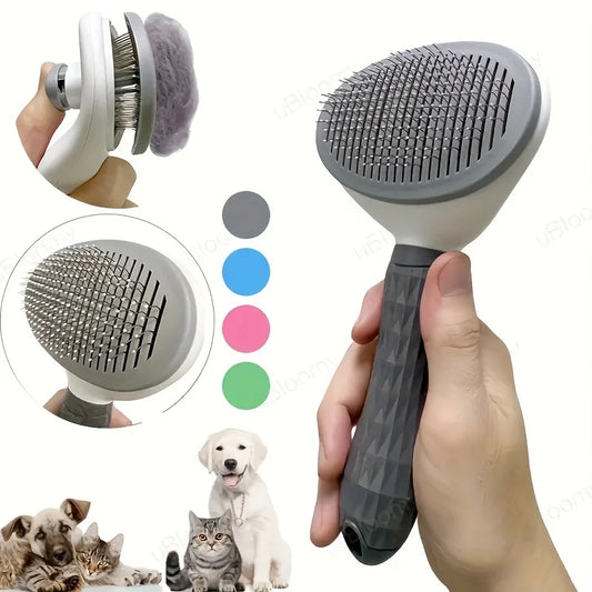 One-Click Pet Grooming Comb