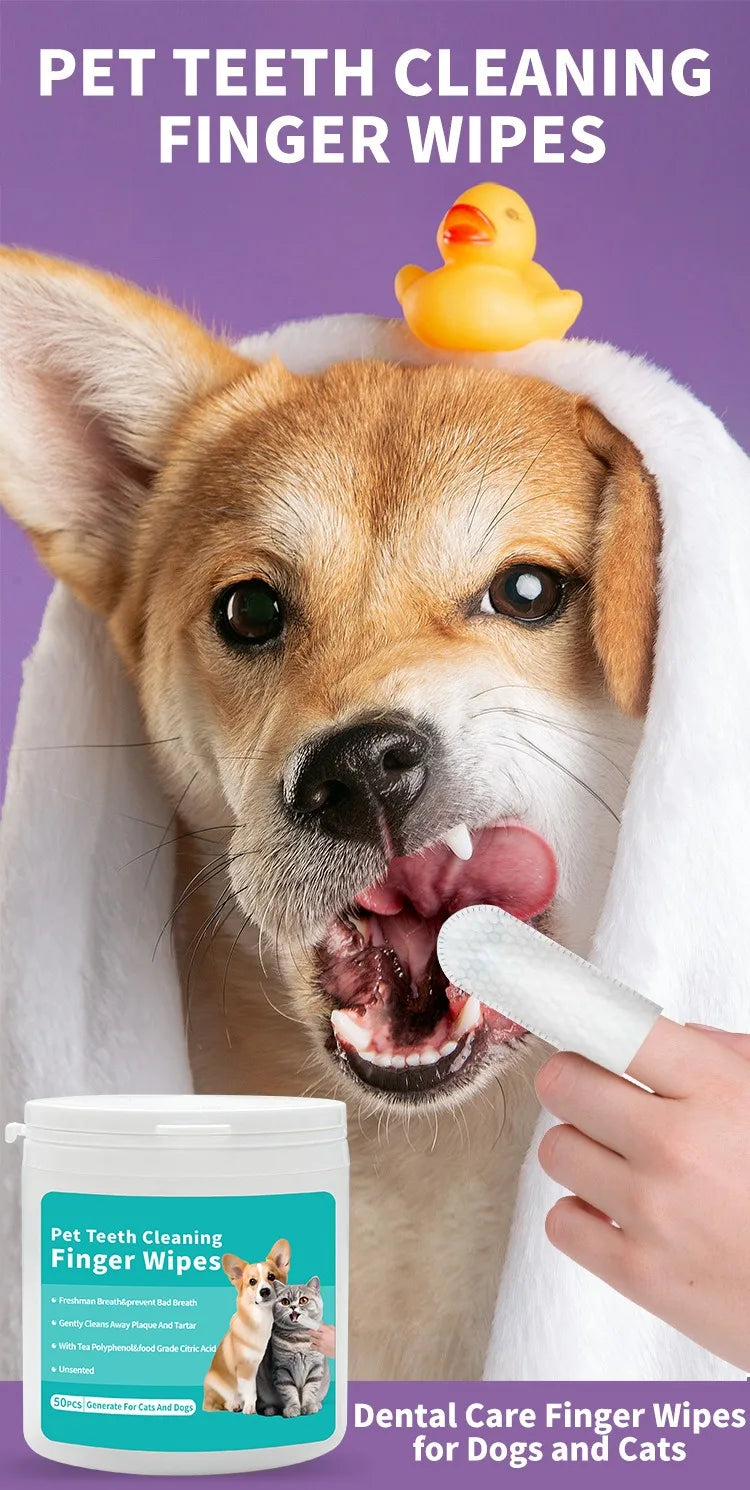 Gentle Pet Teeth Wipes