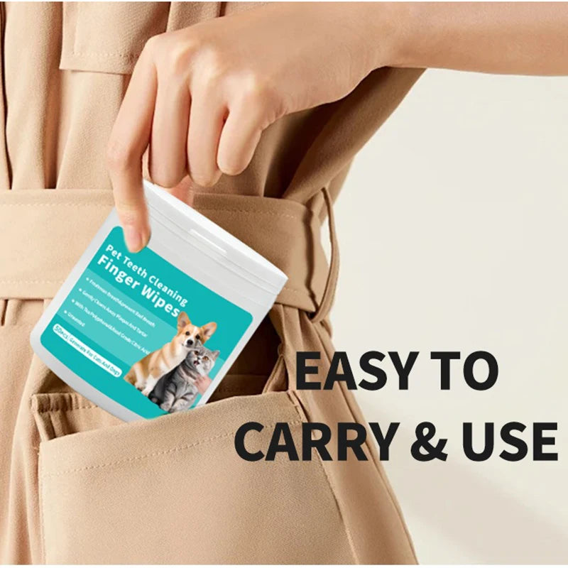 Gentle Pet Teeth Wipes