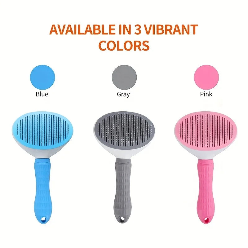 One-Click Pet Grooming Comb