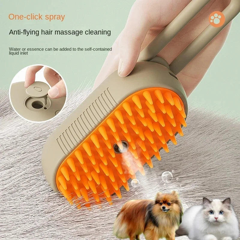 Steamy 3-in-1 Pet Brush