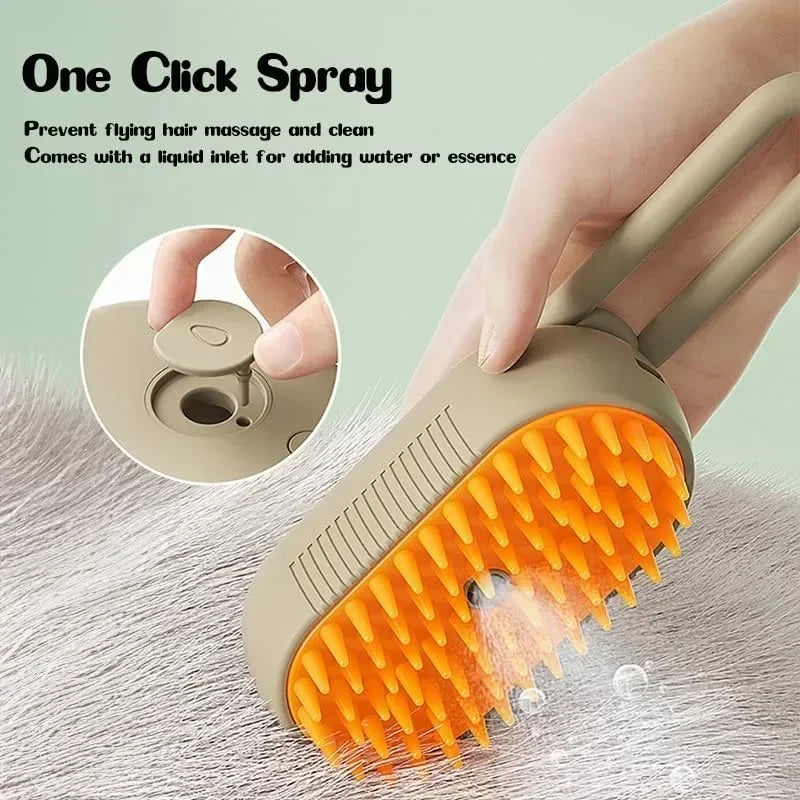 Steamy 3-in-1 Pet Brush