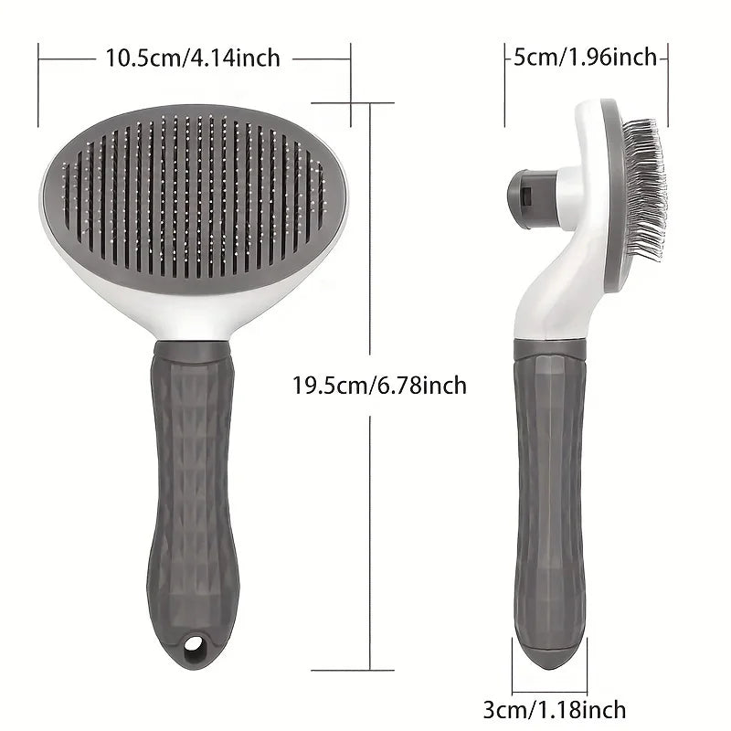 One-Click Pet Grooming Comb