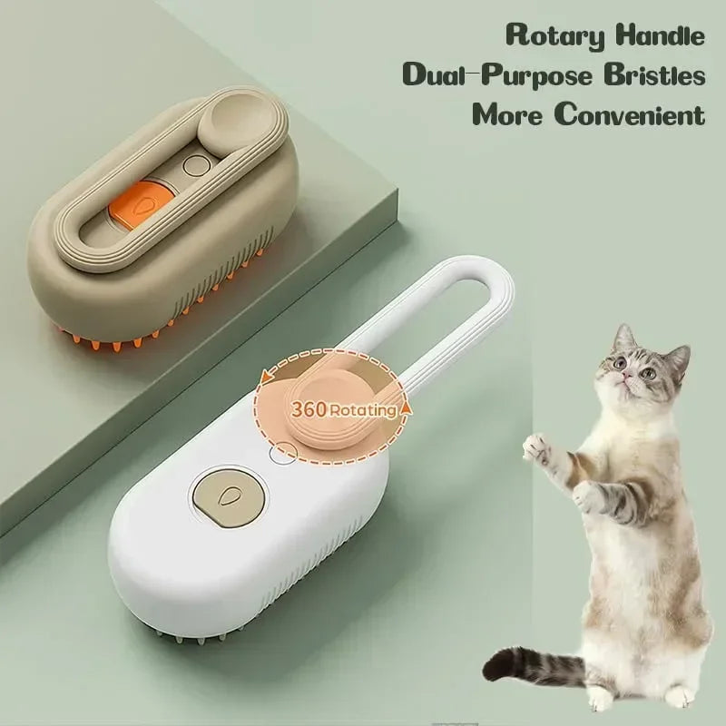 Steamy 3-in-1 Pet Brush
