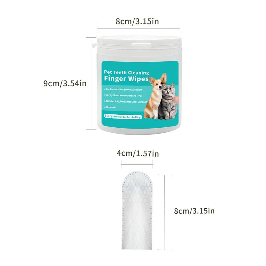 Gentle Pet Teeth Wipes